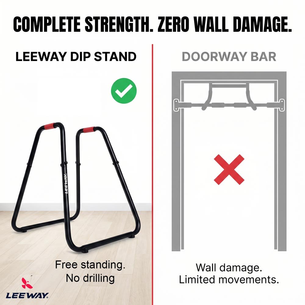 Home gym dip bars