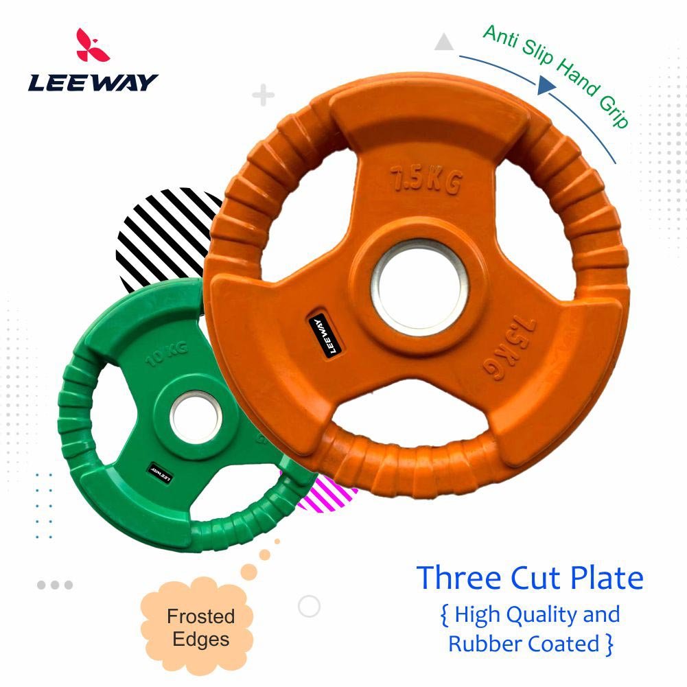 Olympic weights with three cut