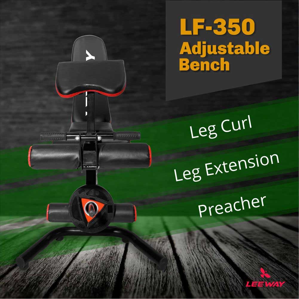 Weight bench with leg extension Weight bench with leg extension