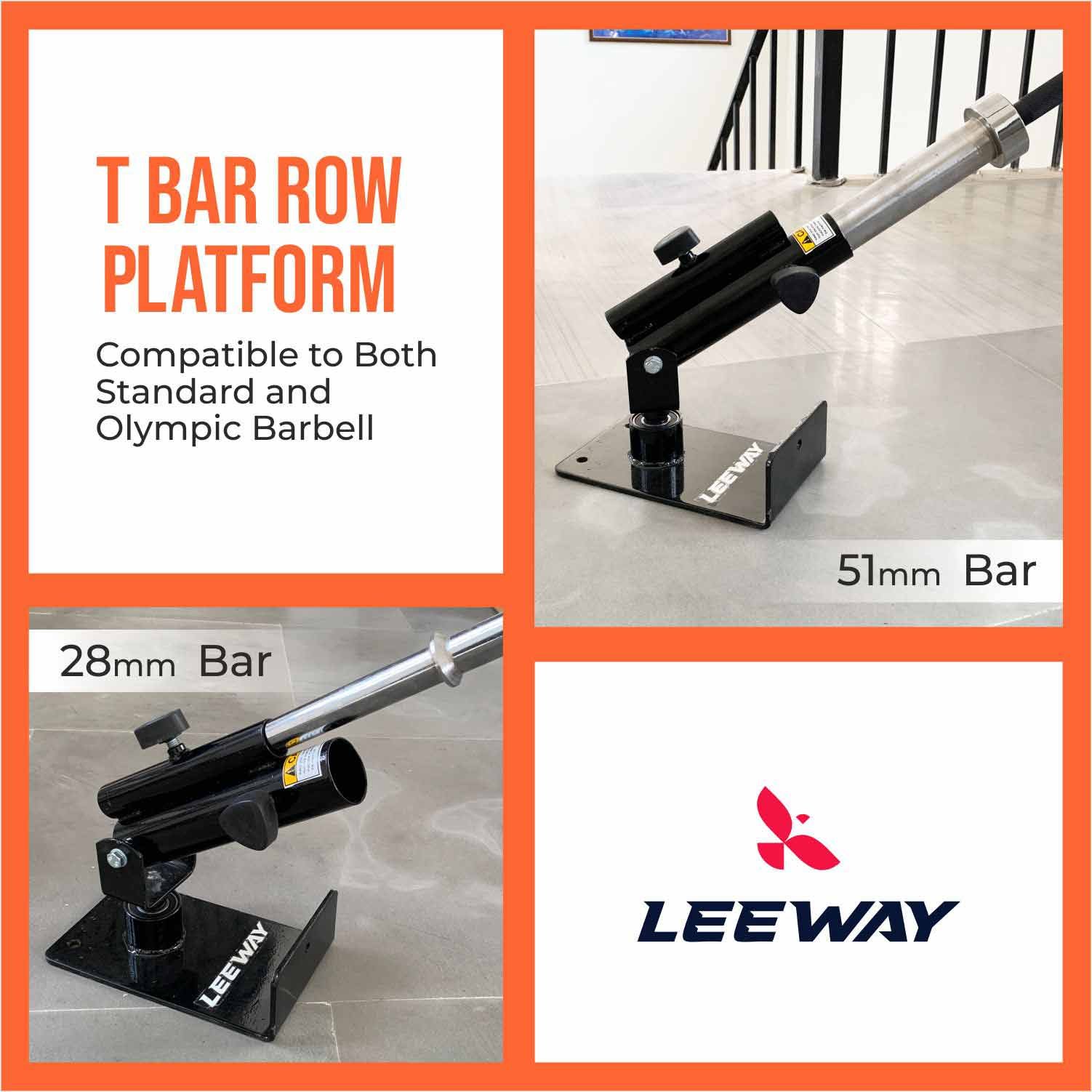 Barbell t bar row 28mm and 51mm Barbell t bar row 28mm and 51mm