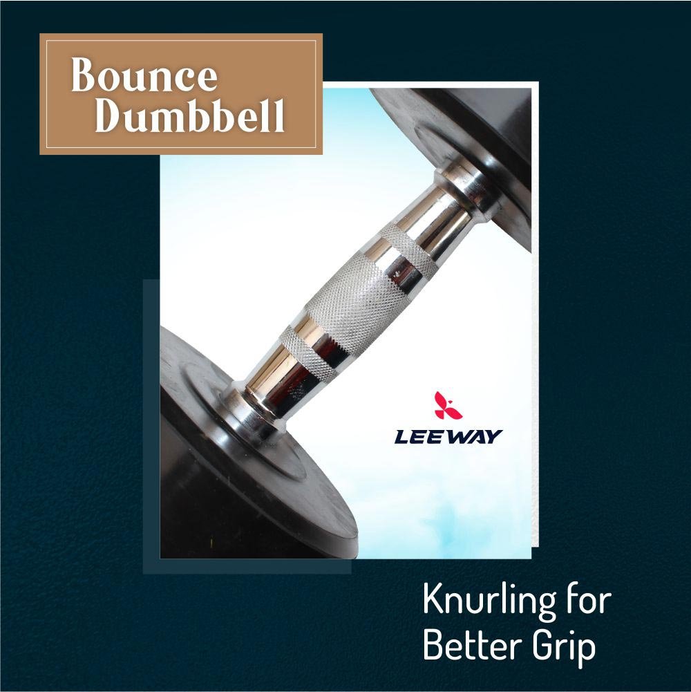 Dumbbell set with Standard Knurling Leeway Dumbbell set with Standard Knurling Leeway