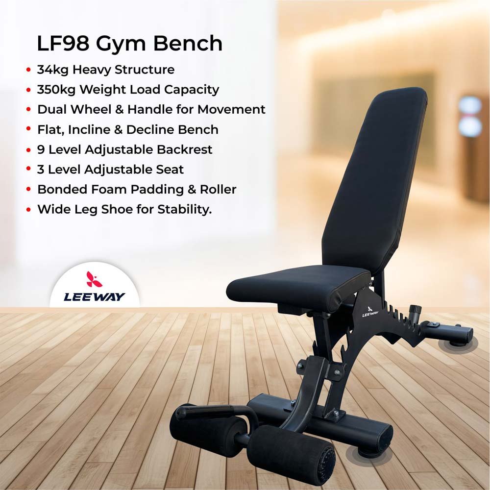Gym bench LF98 Features Leeway Gym bench LF98 Features Leeway