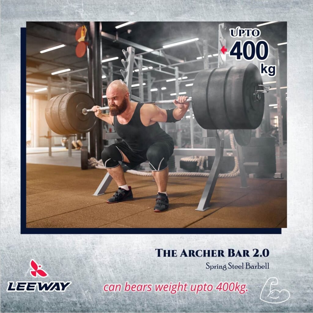 Powerlifting Bar weight Load Capacity 400 kg - Leeway Fitness Powerlifting Bar weight Load Capacity 400 kg - Leeway Fitness