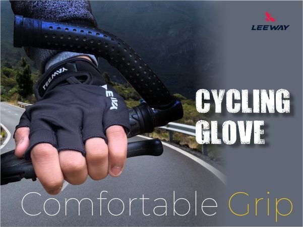 Winter cycling gloves - Comfortable Cycle Grip - Leeway Fitness