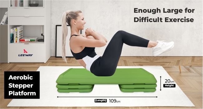 Step exercise equipment with Large Platform - Leeway Fitness