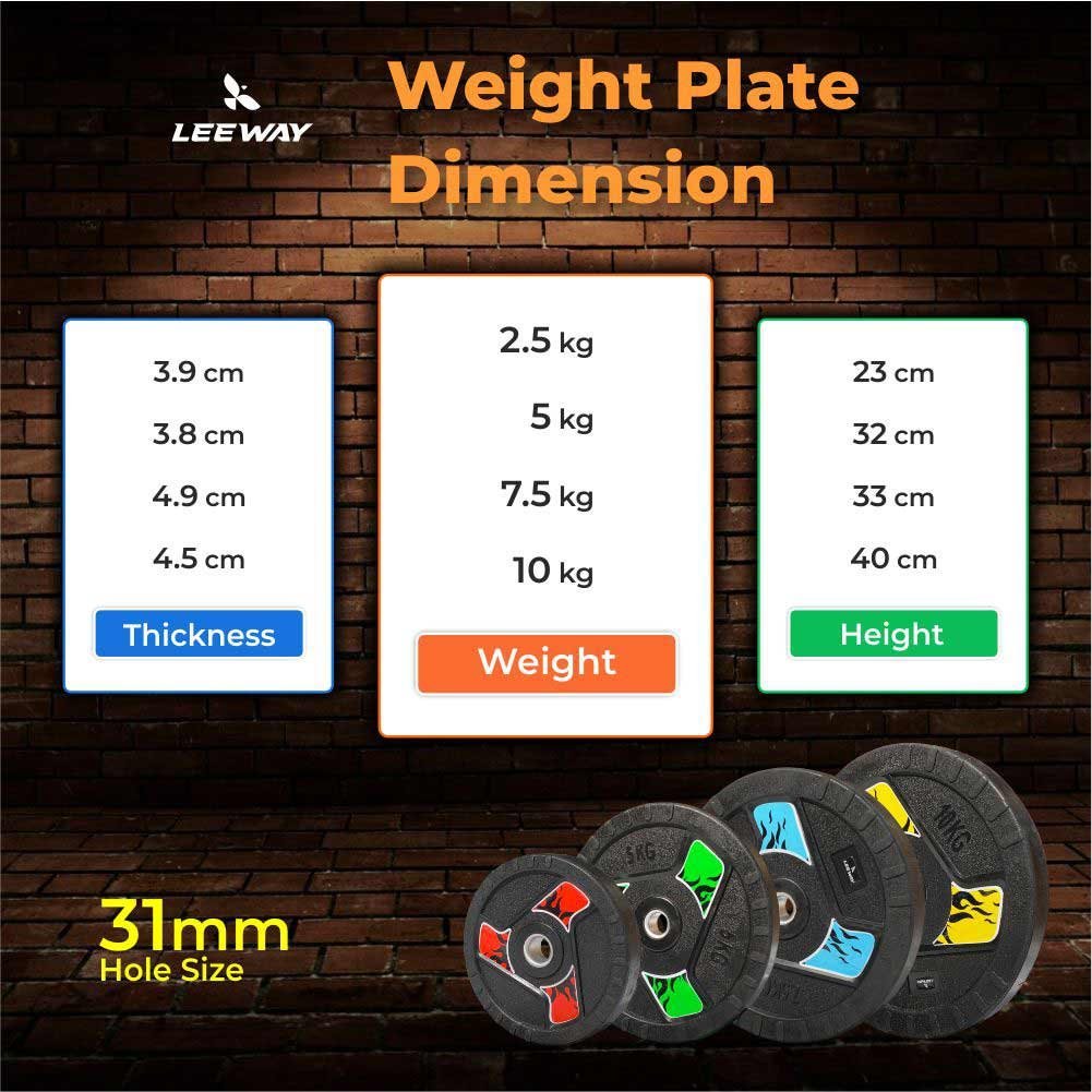 Home-gym-setup-Weight-Plate-Dimension-Leeway-Fitness