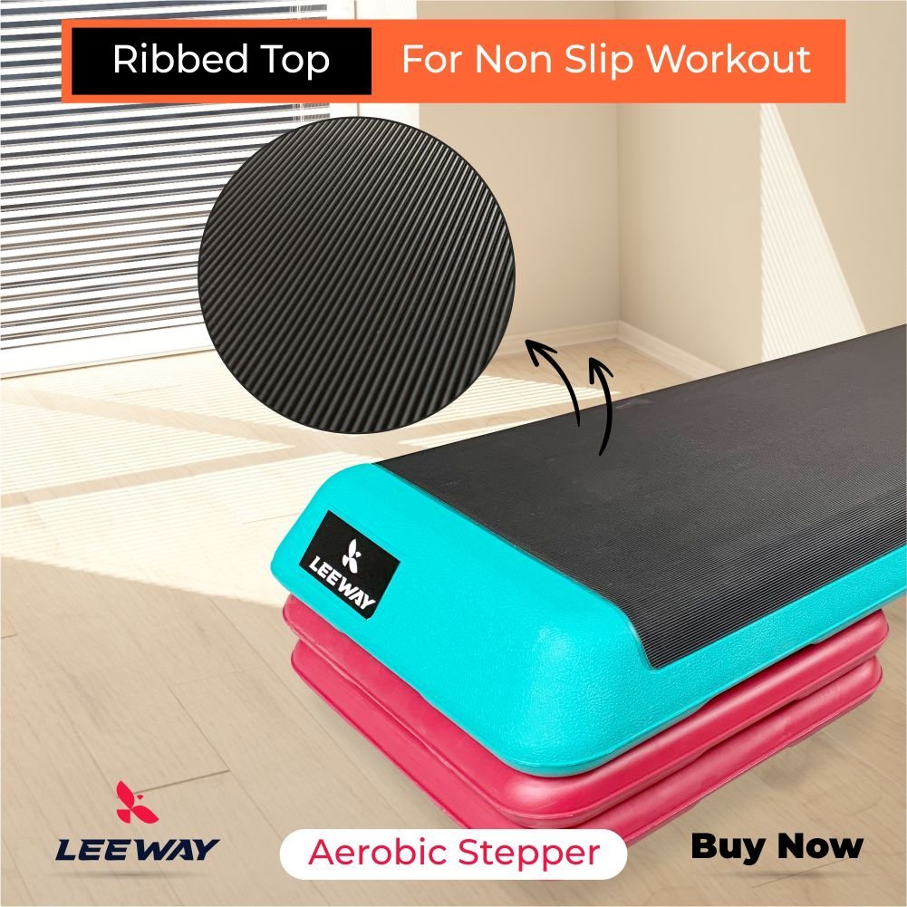 Walking-stepper-with-Ribbed-Top-Leeway-Fitness