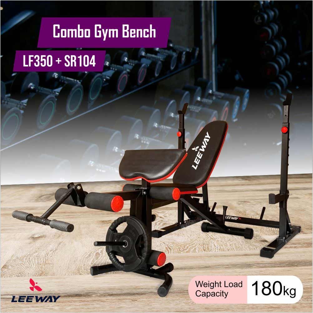 Gym Bench Combo - Home gym bench and Squat rack Gym Bench Combo - Home gym bench and Squat rack