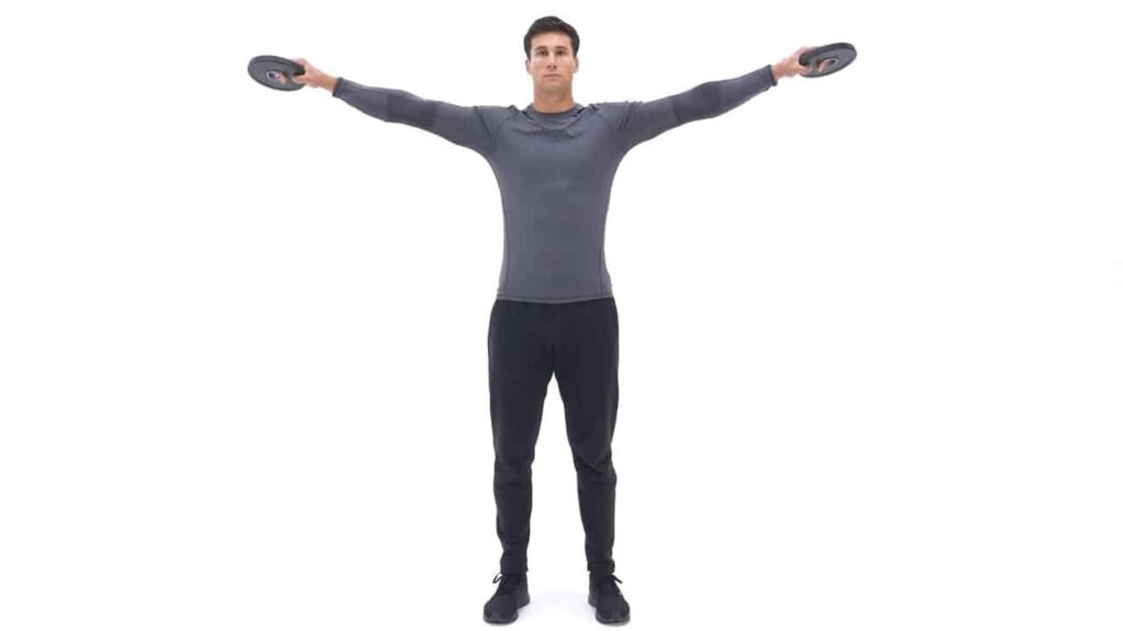 Plate Lateral Raise Exercise - Leeway Fitness