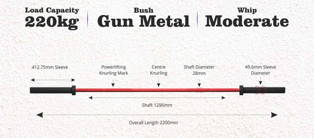 Barbell Dimension - The Ostin Bar - Leeway Fitness Barbell Dimension - The Ostin Bar - Leeway Fitness