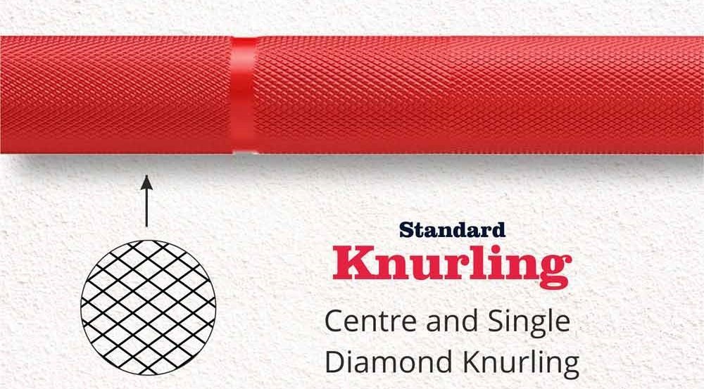 Diamond Knurling - The Ostin Bar - Leeway Fitness Barbell Diamond Knurling - The Ostin Bar - Leeway Fitness Barbell