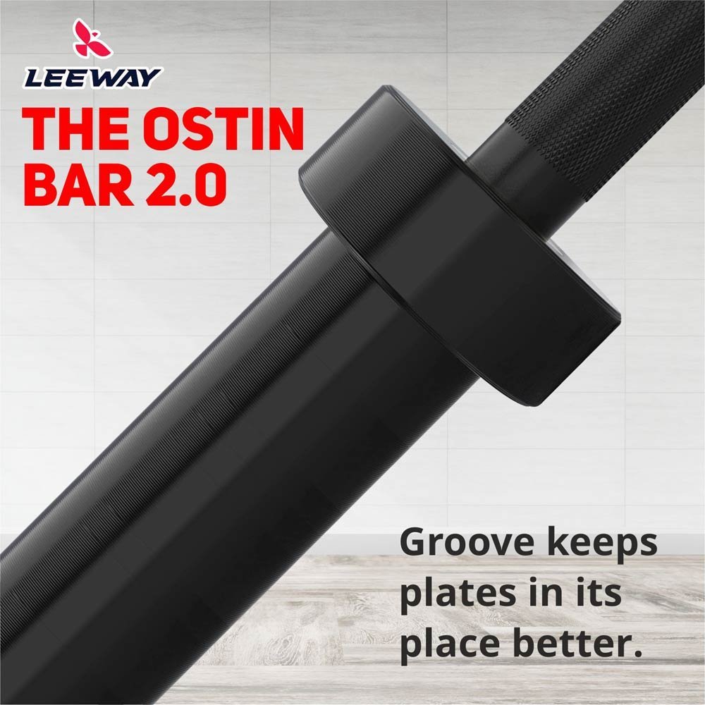 Olympic bar with Threaded Grooves - Leeway Fitness Olympic bar with Threaded Grooves - Leeway Fitness