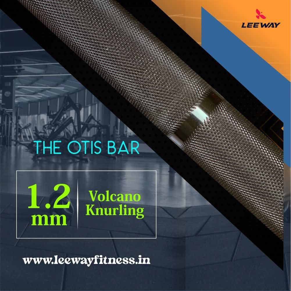 1.2mm Knurling Close up - Olympic Barbell - Leeway Fitness