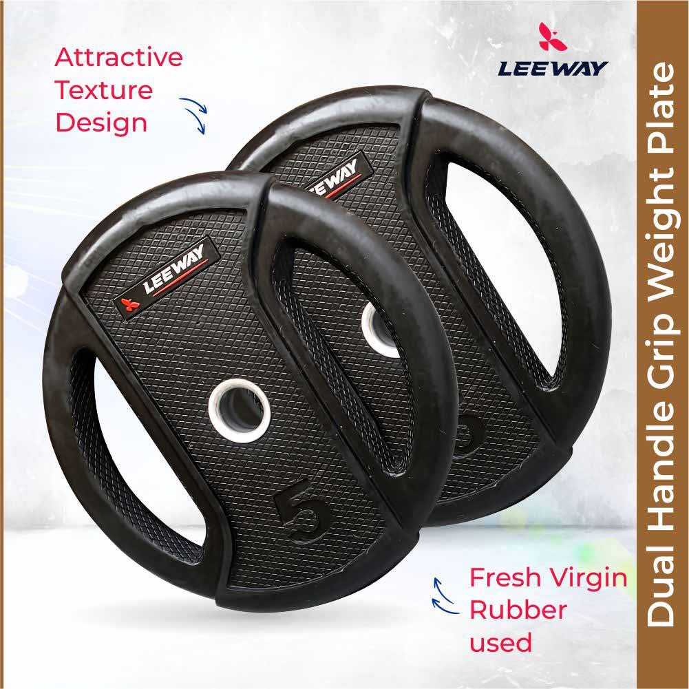 rubberized weight plates Leeway Fitness
